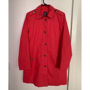 Gap Factory magenta trench coat jacket size medium